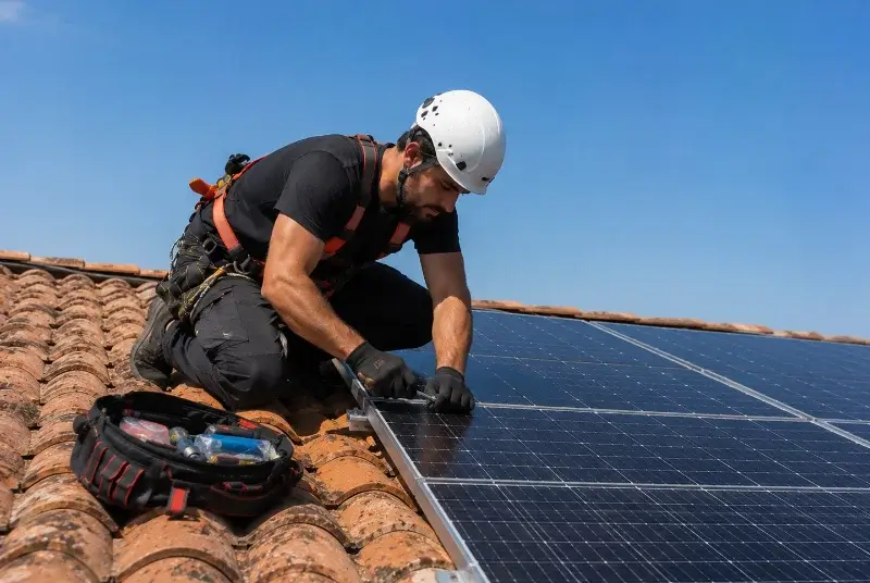 Maintenance et monitoring de panneaux solaires à Clessé
