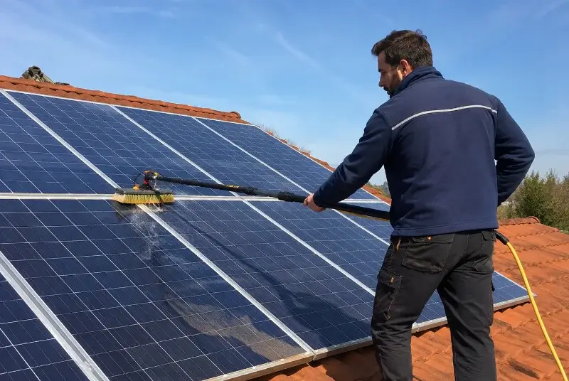 Nettoyage et entretien de panneaux solaires à Clessé